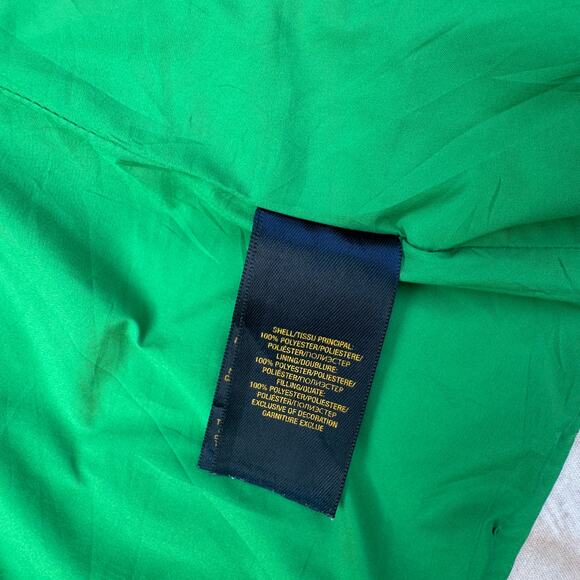 Polo Ralph Lauren Girls Size Small (7) Quilted Barn Jacket Corduroy Collar Green - Picture 6 of 6